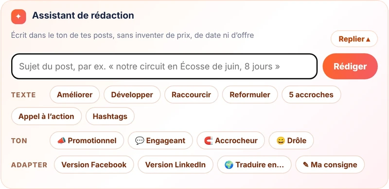 Assistant : version LinkedIn